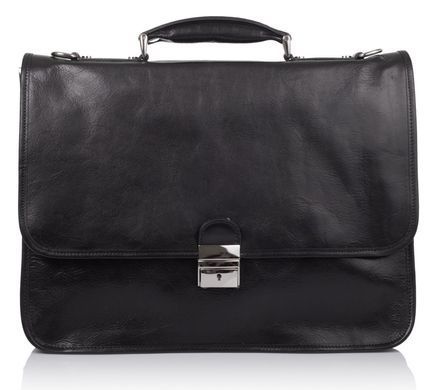 Стильний шкіряний портфель VIRGINIA CONTI VCMJN02BLACK