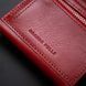 Маленький жіночий гаманець червоного кольору Grande Pelle 570660